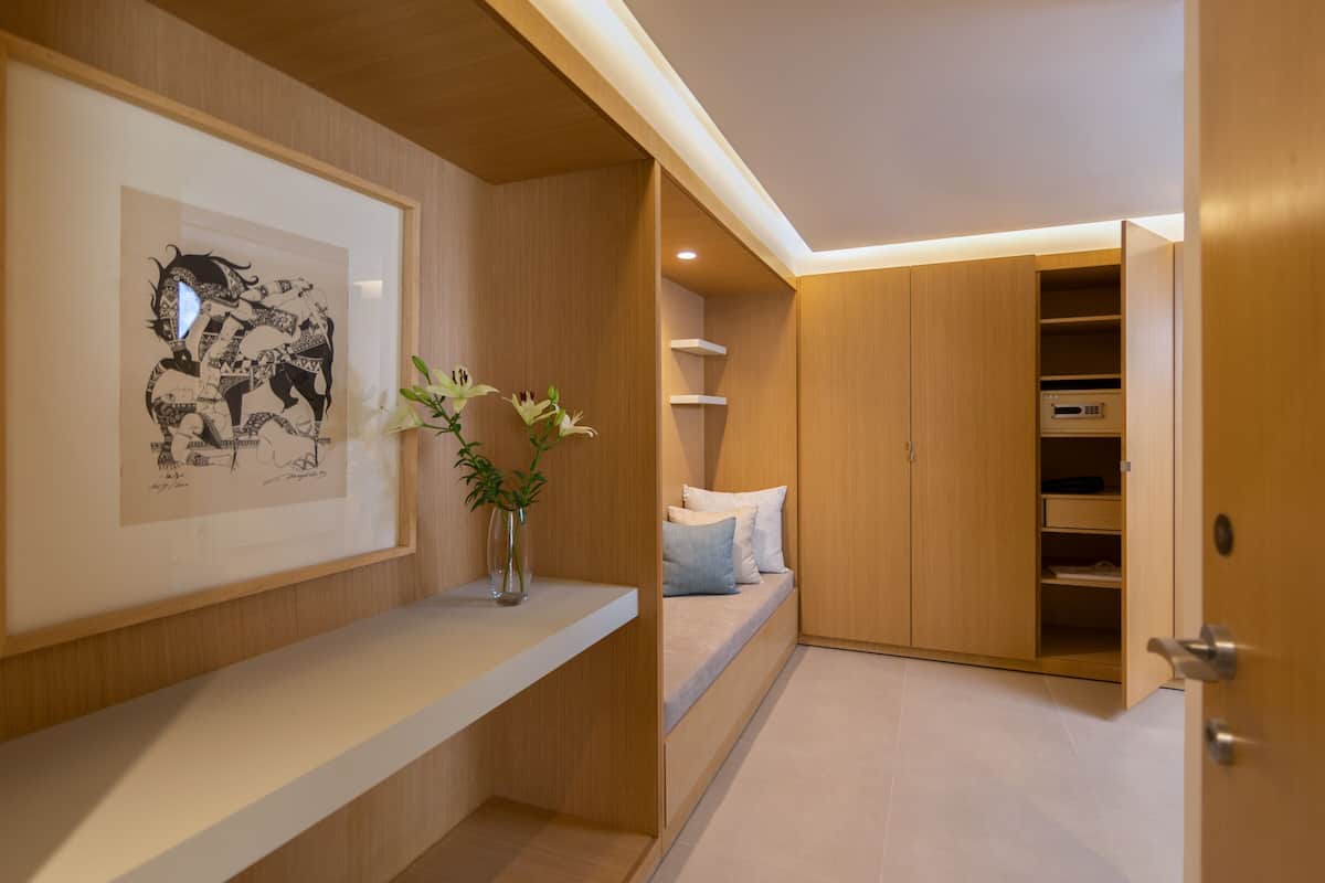Suite junior, 1 cama King size, vista al mar | 1 habitación, ropa de cama de alta calidad y camas Select Comfort