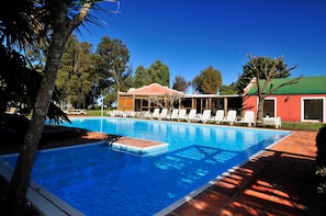 Indoor pool, outdoor pool