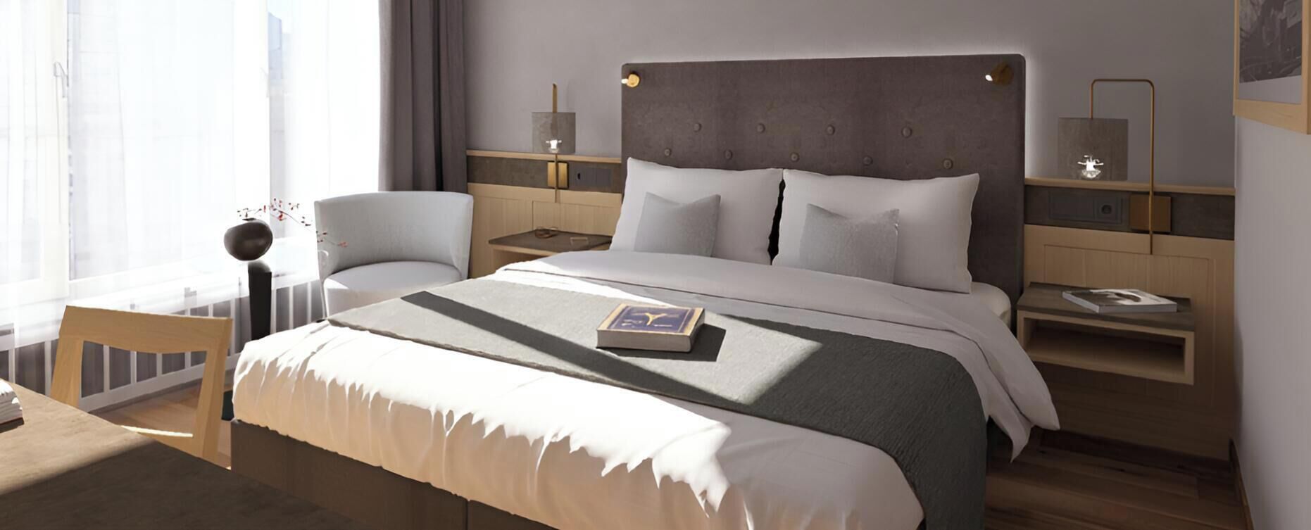 Ropa de cama hipoalergénica y minibar 