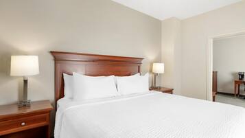 Suite, 1 King Bed, Non Smoking, Refrigerator & Microwave (with Sofabed) | Desk, blackout drapes, soundproofing, iron/ironing board