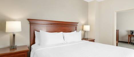 Suite, 1 King Bed, Non Smoking, Refrigerator & Microwave (with Sofabed) | Desk, blackout drapes, soundproofing, iron/ironing board