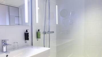 Hair dryer, towels