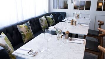 Breakfast and dinner served, British cuisine