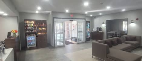 Área de estar no saguão