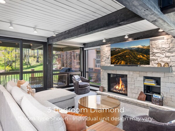 3 Bedroom Diamond | Individuelt dekorert, individuelt innredet og strykejern/-brett