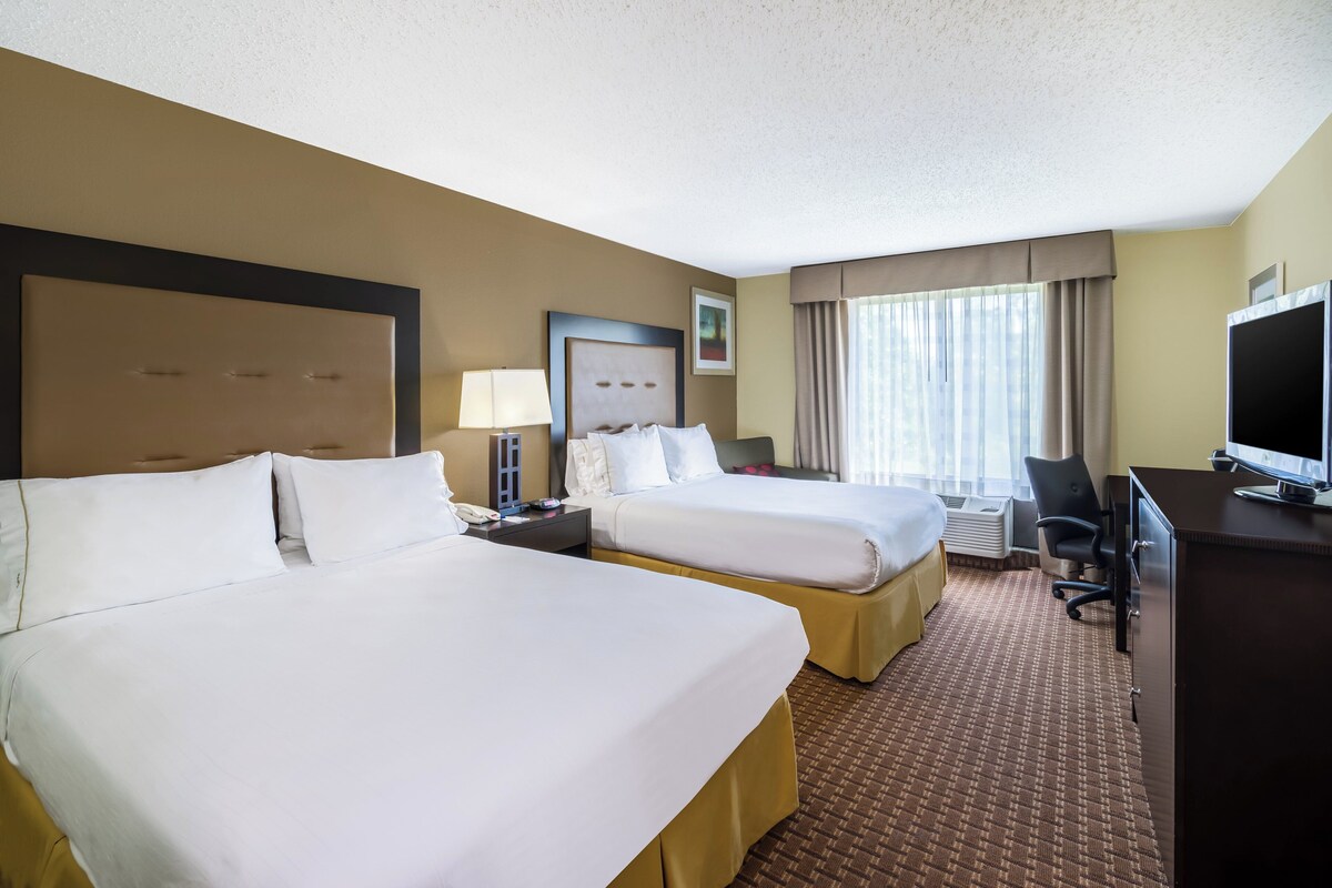 Standard Room, 2 Queen Beds | In-room safe, desk, iron/ironing board, cribs/infant beds