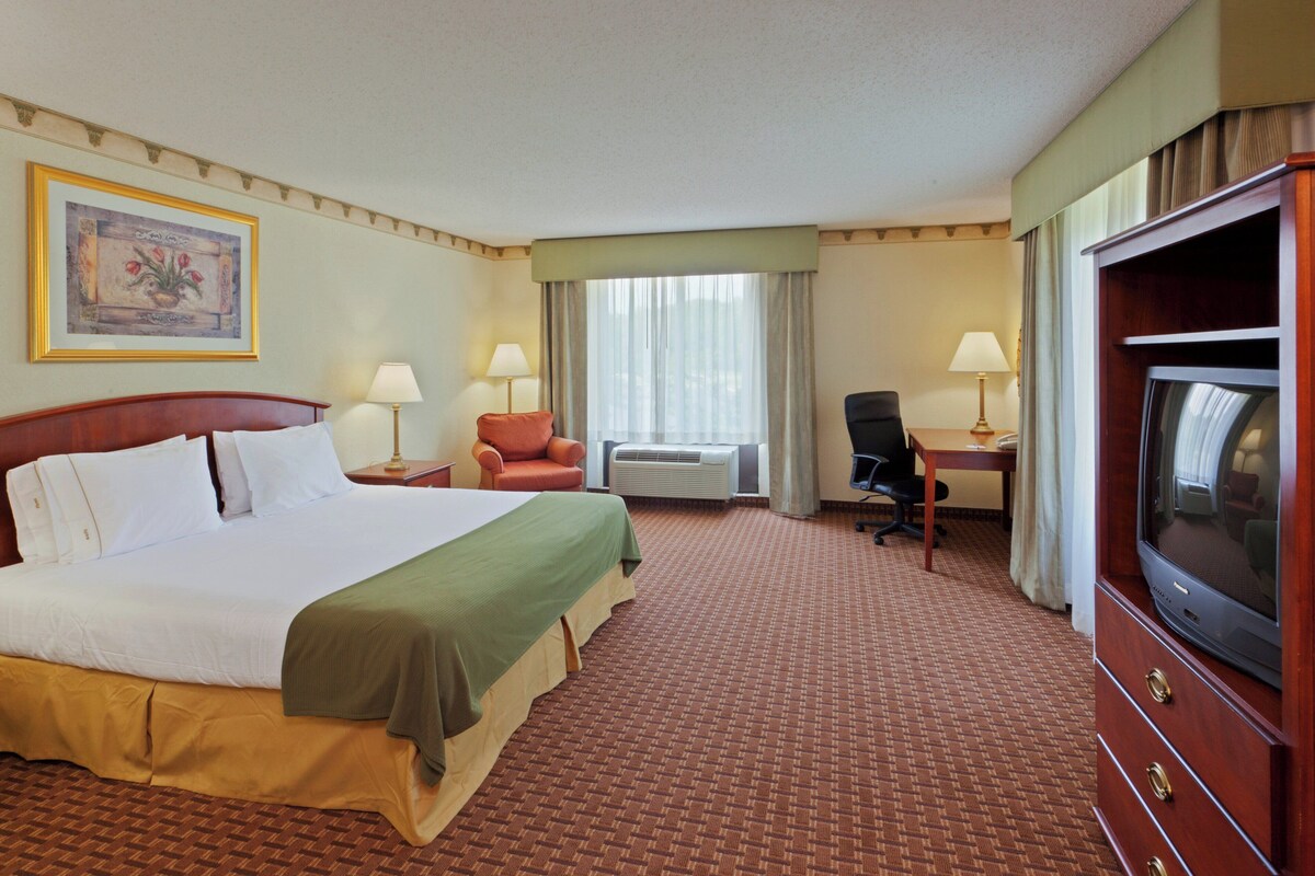 Suite, 1 King Bed, Accessible (Accessible Tub) | In-room safe, desk, iron/ironing board, cribs/infant beds