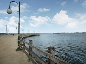 Beach nearby, beach volleyball