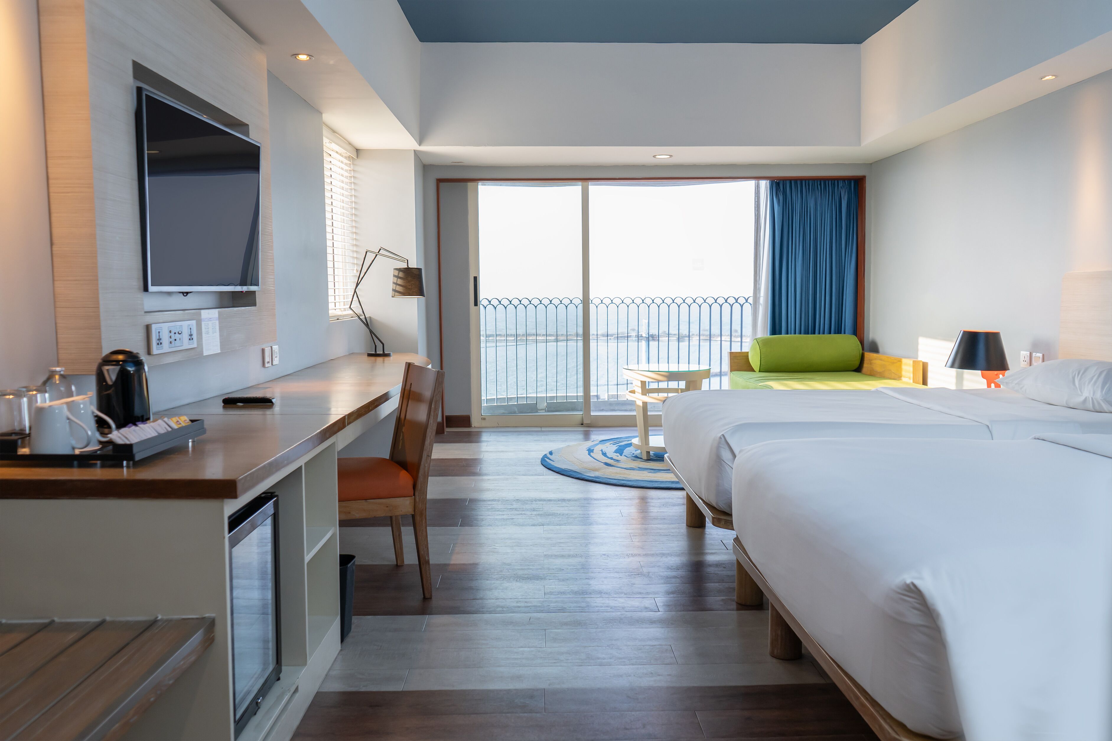 Deluxe Room, Multiple Beds, Balcony, Ocean View (Grand) | Beach/ocean view