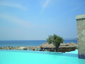 Indoor pool, seasonal outdoor pool, free cabanas, pool umbrellas