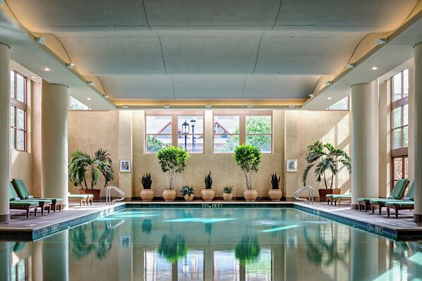 4 indoor pools, seasonal outdoor pool, pool umbrellas, pool loungers