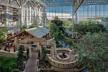 Hotel entrance and lobby at Gaylord Texan Resort & Convention Center