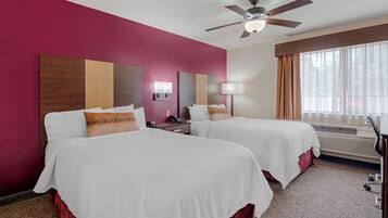 In-room safe, desk, laptop workspace, iron/ironing board