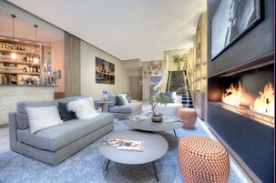 Sala de estar en el lobby