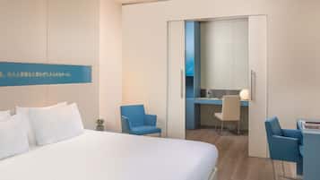 Premium bedding, down duvets, minibar, in-room safe