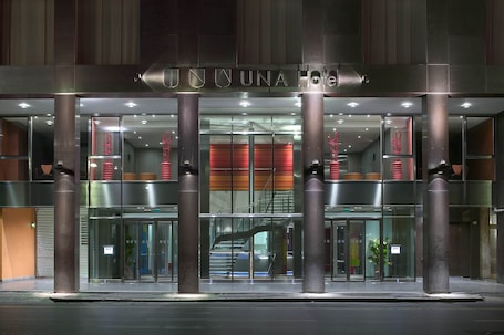 Property entrance. UNA Hotels Bologna Centro