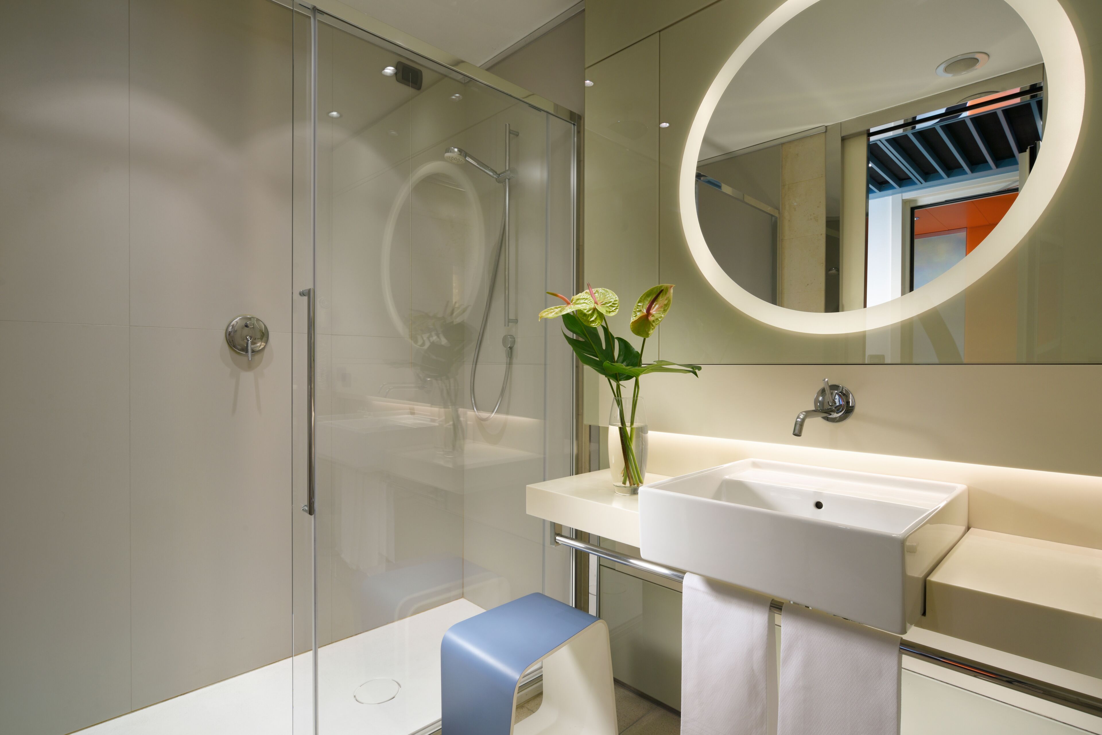 free toiletries, hair dryer, bidet, towels