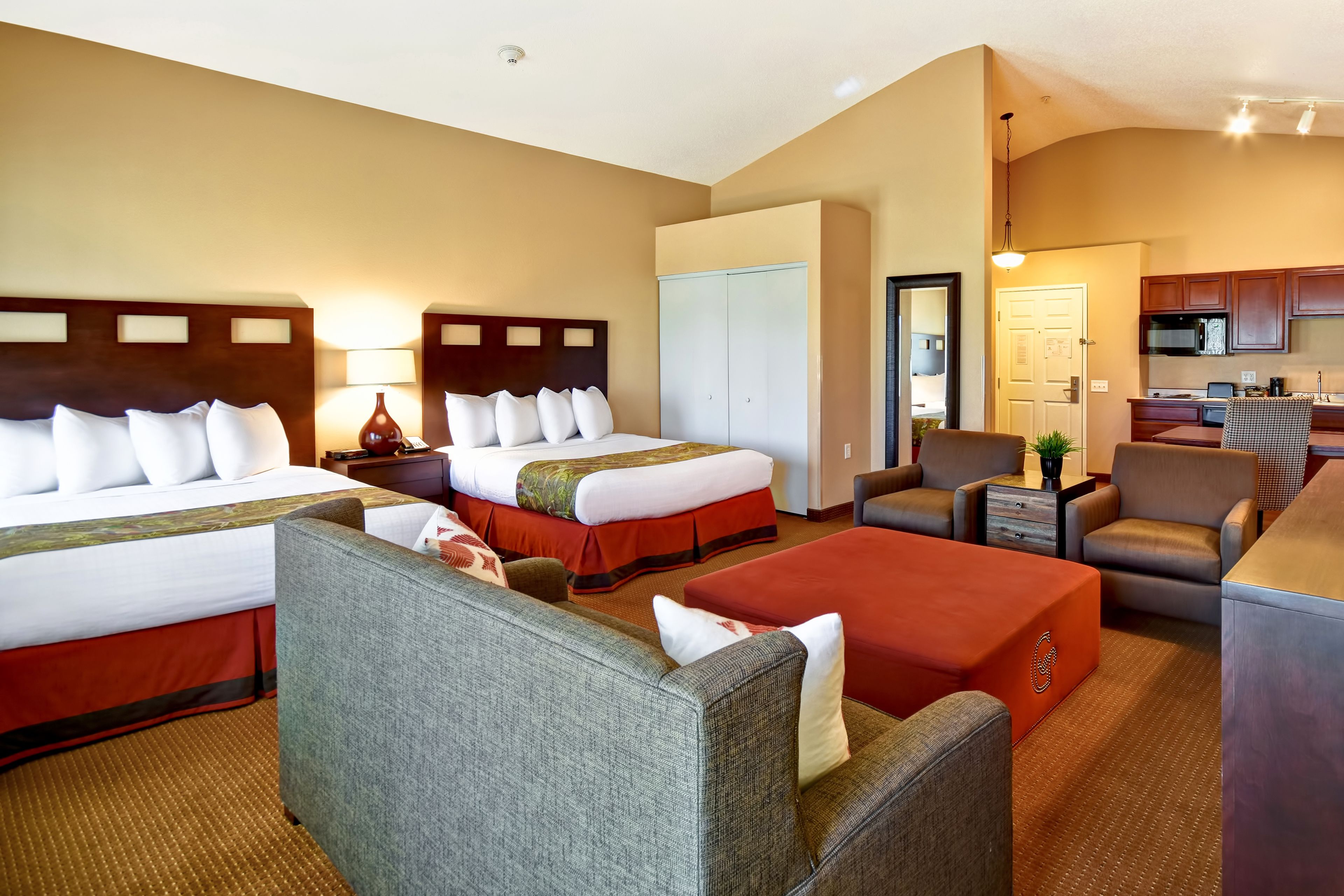 blackout curtains, iron/ironing board, free cots/infant beds, free wifi