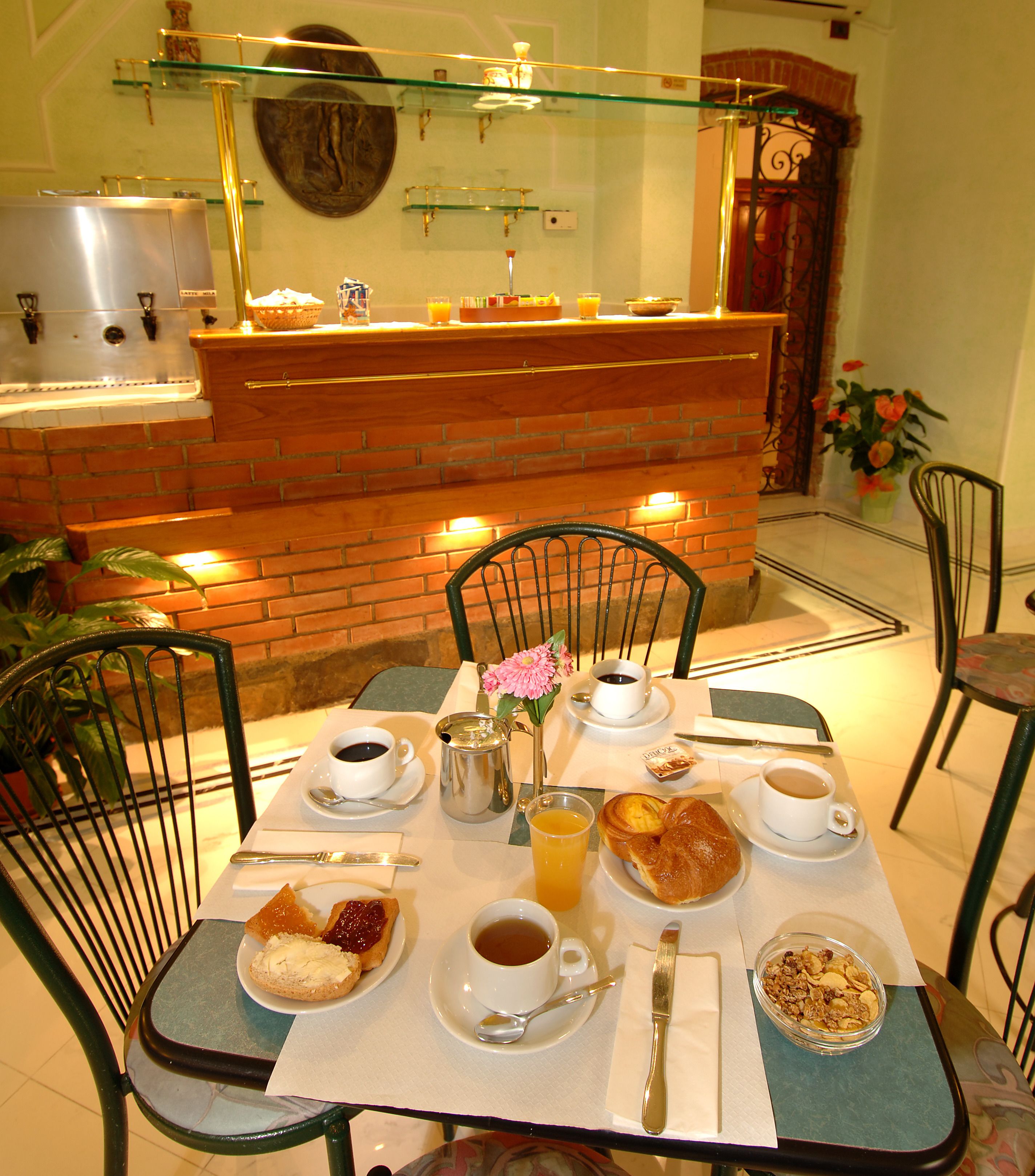 daily buffet breakfast (eur 12 per person)