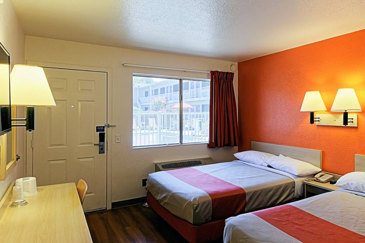 Deluxe Room, 2 Double Beds, Non Smoking, Refrigerator & Microwave | Free WiFi, bed sheets