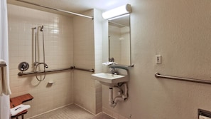 Deluxe Room, 1 Double Bed, Accessible, Non Smoking | Accessible bathroom