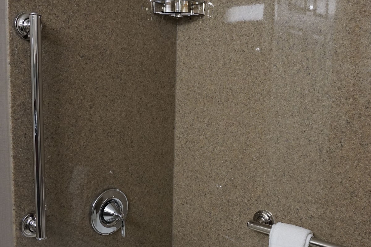 free toiletries, hair dryer, towels, soap