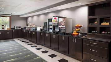 Free daily buffet breakfast