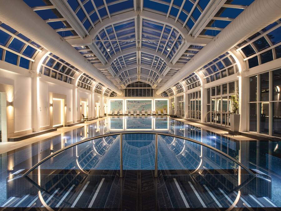 2 indoor pools, open 6:30 AM to 10:00 PM, sun loungers