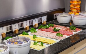 Free daily buffet breakfast