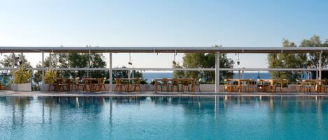 AuĂenpool, Sonnenschirme, LiegestĂŒhle