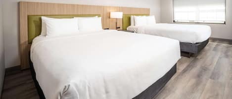 Premium bedding, down comforters, in-room safe, desk
