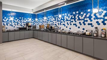 Free daily buffet breakfast