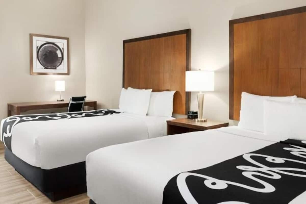 Premium bedding, down comforters, pillowtop beds, desk