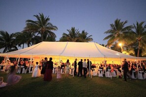 Área externa para casamento