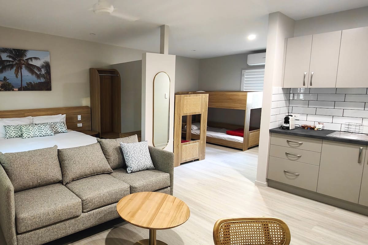 Superior-Apartment, Mehrere Betten, Küche
