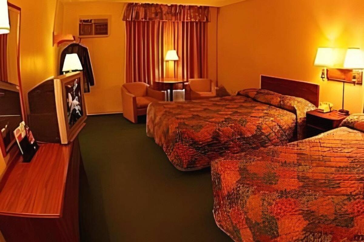 Desk, blackout drapes, iron/ironing board (on request), WiFi (free)