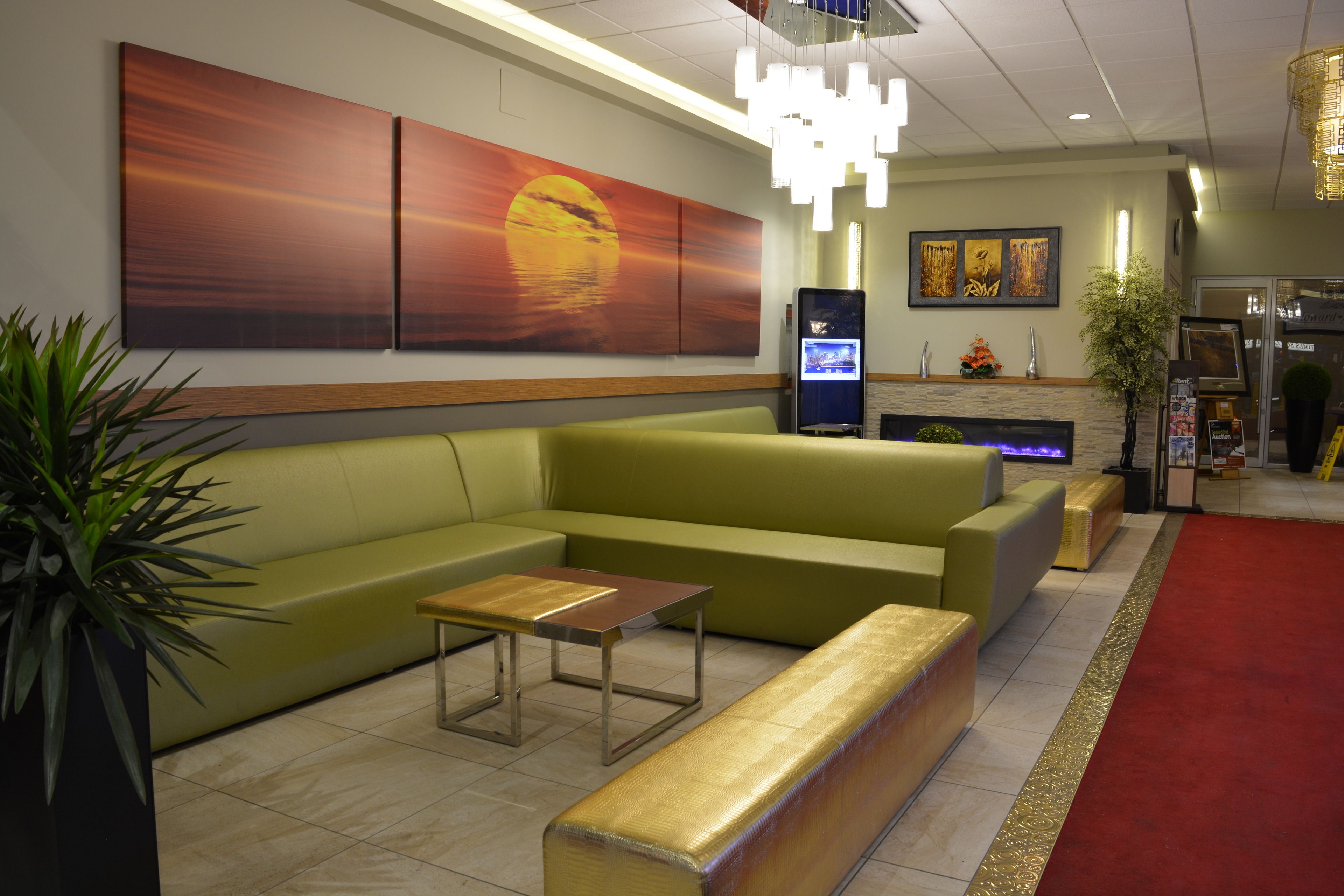 Sala de estar en el lobby