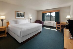Room, 1 King Bed, Non Smoking (Second Floor) | Desk, iron/ironing board, free WiFi, bed sheets - Shell Lake Lodge, a Travelodge by Wyndham (Shell Lake)