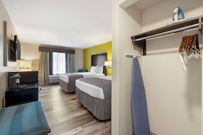 Standard Room, 2 Queen Beds, Non Smoking, Refrigerator & Microwave | Premium bedding, desk, laptop workspace, blackout drapes