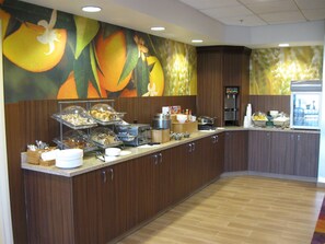 Frokostbuffé er inkludert hver dag
