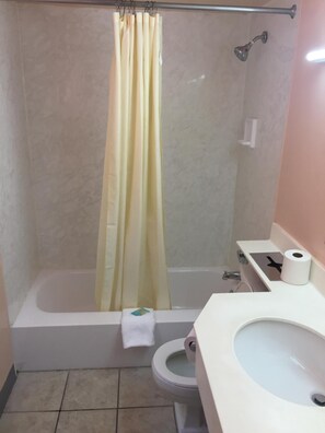 Ensemble baignoire-douche, séchoir à cheveux