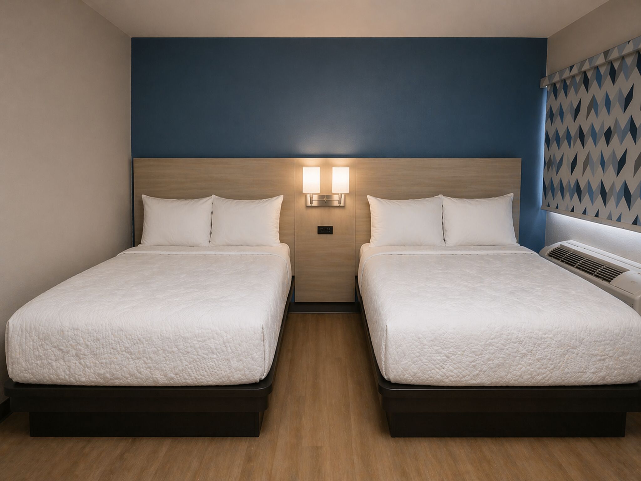 Standard Room, 2 Double Beds, Non Smoking | Free WiFi, bed sheets