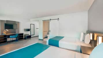 Bureau, rideaux occultants, Wi-Fi gratuit, draps fournis