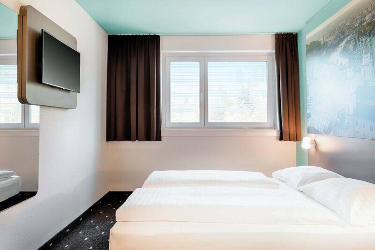 Chambre Double | Bureau, rideaux occultants, chambres insonorisées, Wi-Fi gratuit