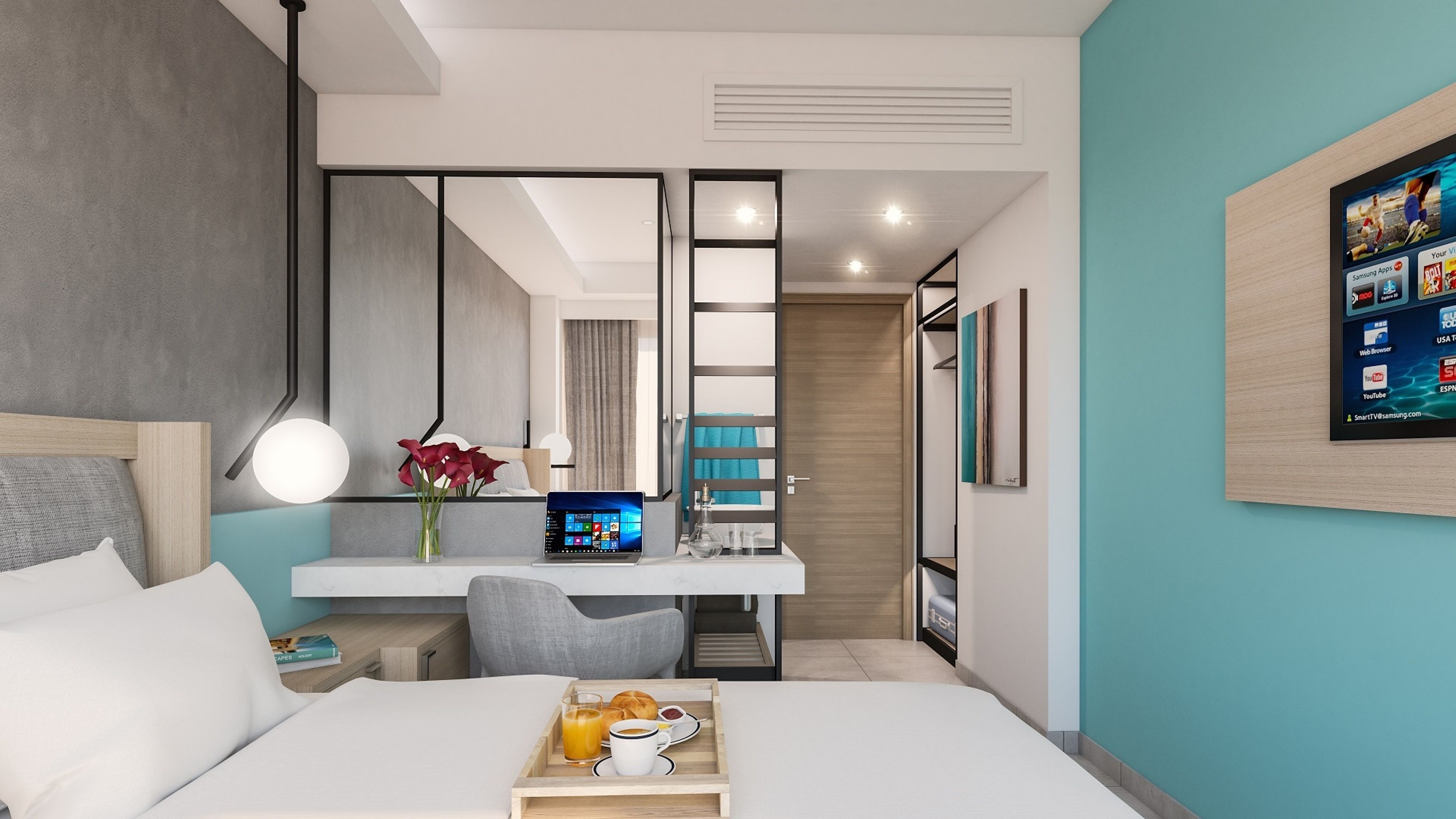 Minibar, in-room safe, desk, laptop workspace