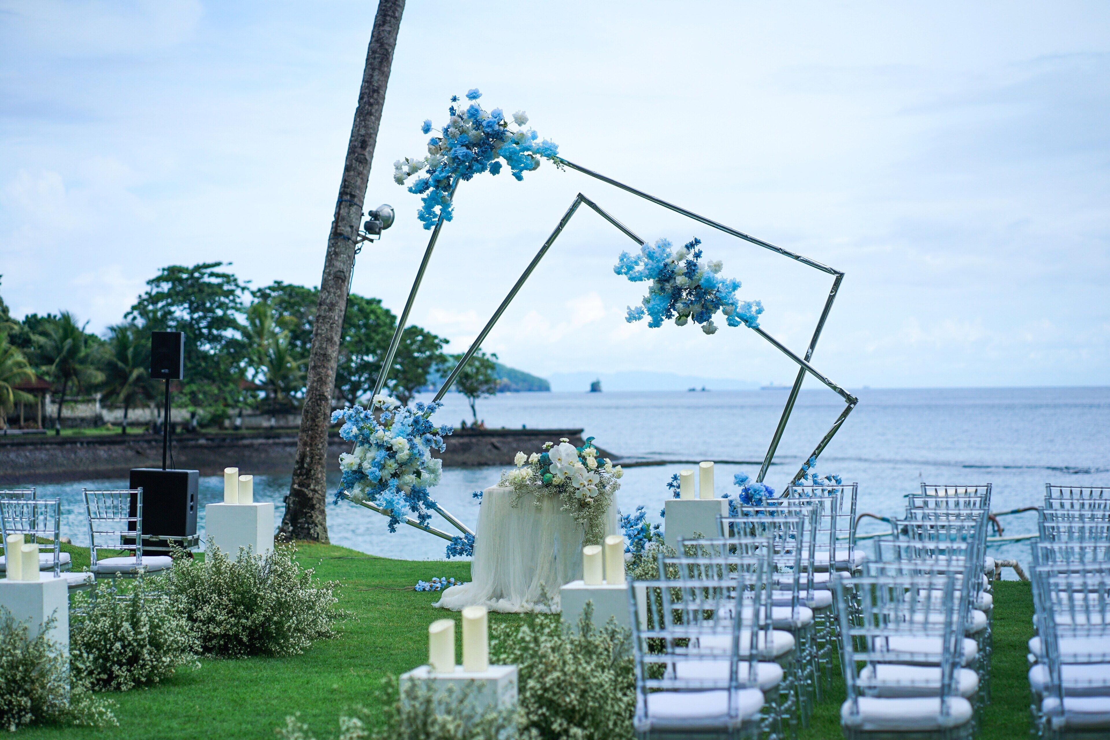 outdoor wedding area