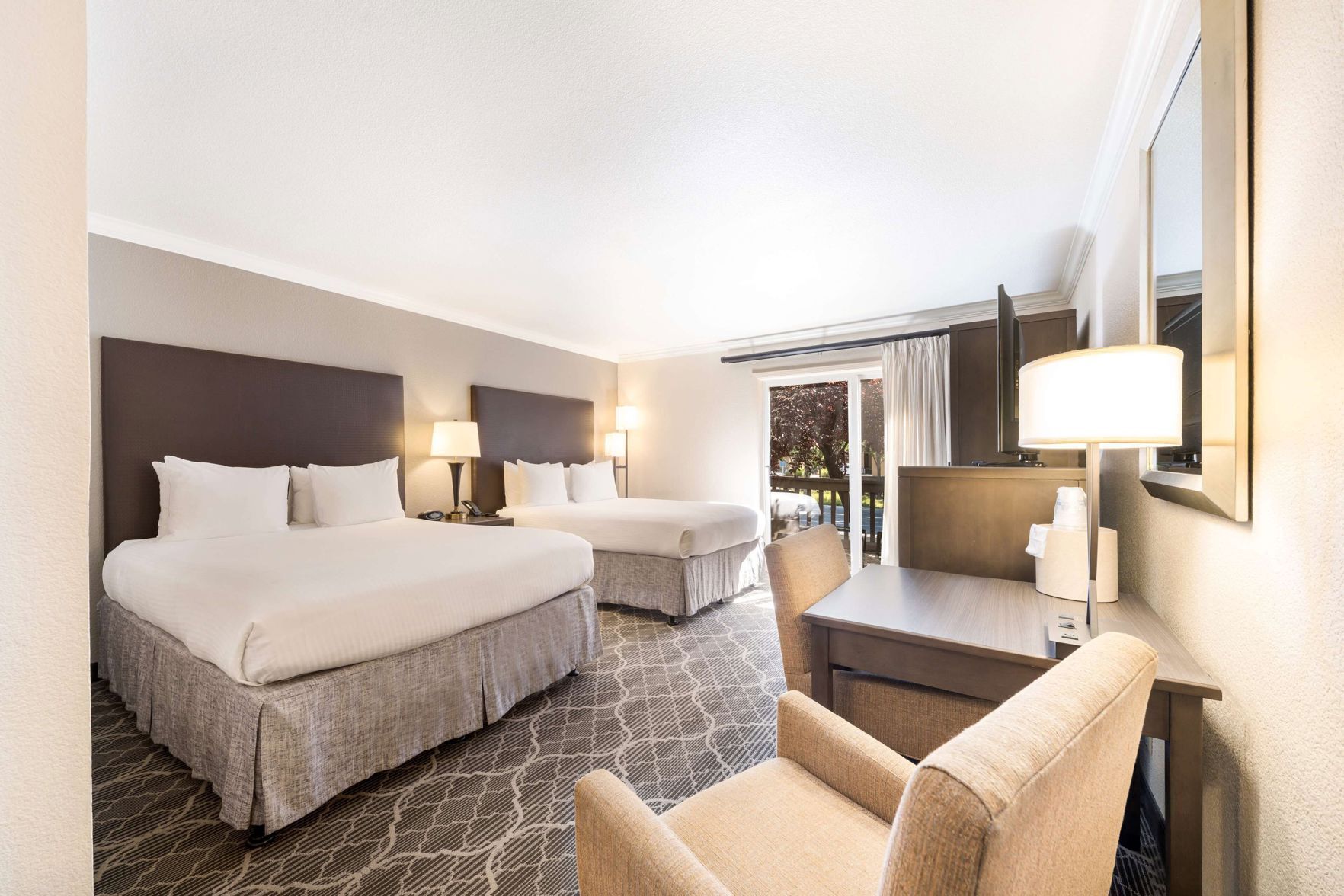 In-room safe, desk, laptop workspace, blackout drapes