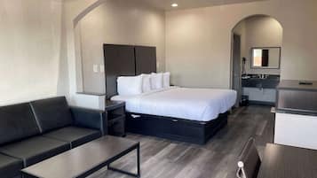 Desk, blackout curtains, iron/ironing board, free WiFi