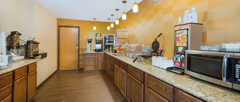 Free daily on-the-go breakfast