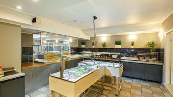 Daily buffet breakfast (EUR 12.50 per person)